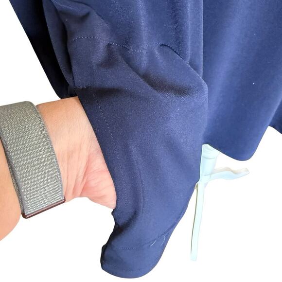 Susan Graver Modern Essentials Liquid Knit Tunic Blue 2XL XXL Relaxed Pockets - Picture 2 of 9